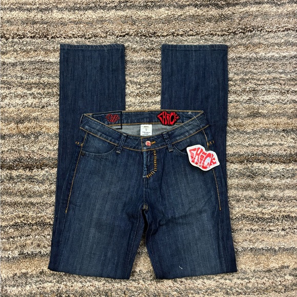 Chick Nicky Hilton Low Rise Mini Bootcut Jeans Sz 24 NWT | Low Rise Bootcut Y2K* - Picture 14 of 14